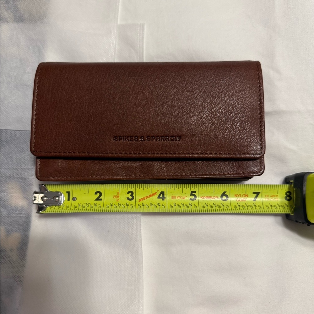 NWT Spikes & Sparrow Brown Leather Wallet - Picture 14 of 16